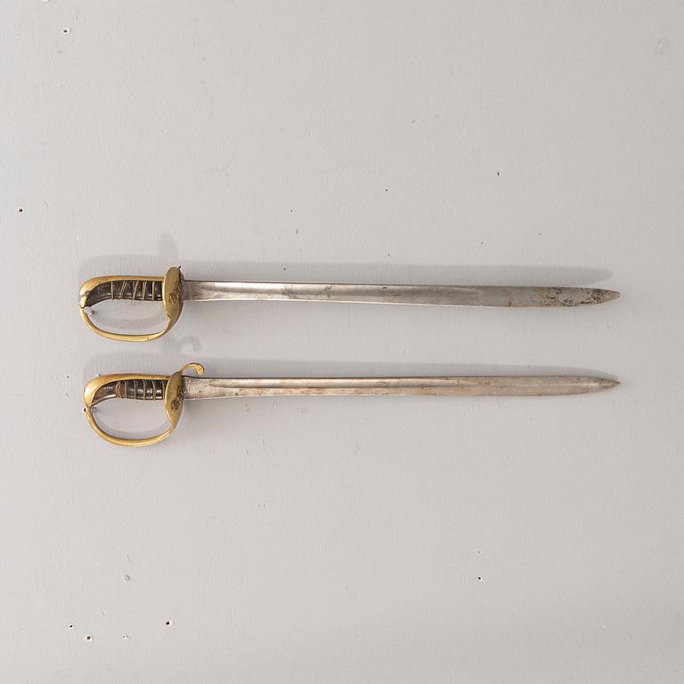 A Swedish cutlass, 1876-1885 Navy pattern.