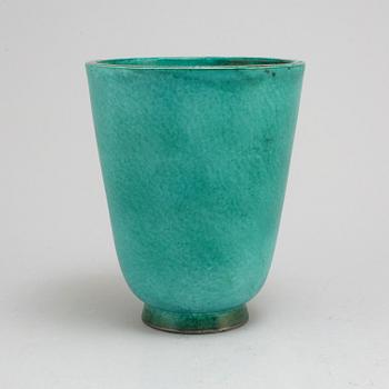 WILHELM KÅGE, an 'Argenta' stoneware vase from Gustavsberg.