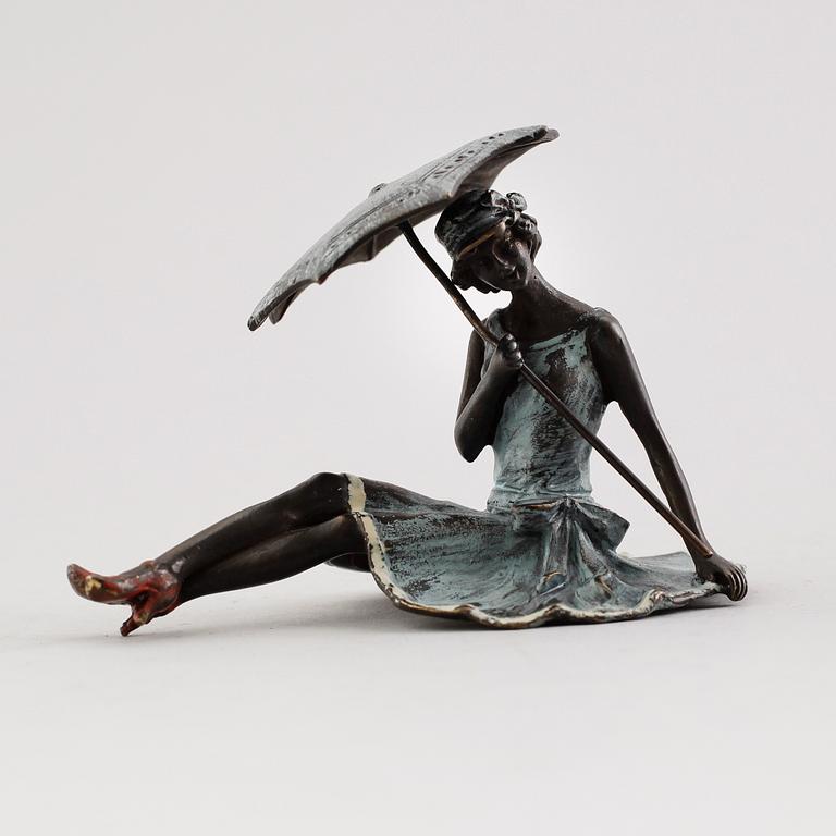 FIGUR, wienerbrons, märkt Namgreb (Bergman), även märkt B, omkring år 1900.