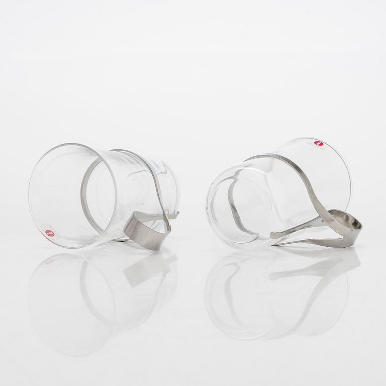 Vivianna Torun Bülow-Hübe, a set of nine 1980s 'Thea' hot drink glasses for Iittala.