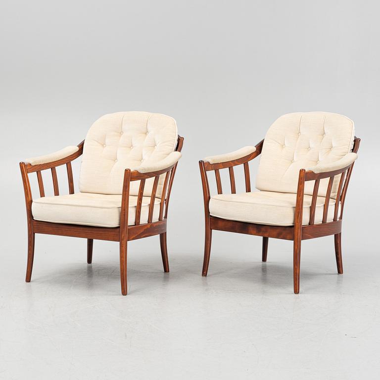 Fåtöljer, ett par, "Andorra", Bröderna Andersson, 1960-tal.