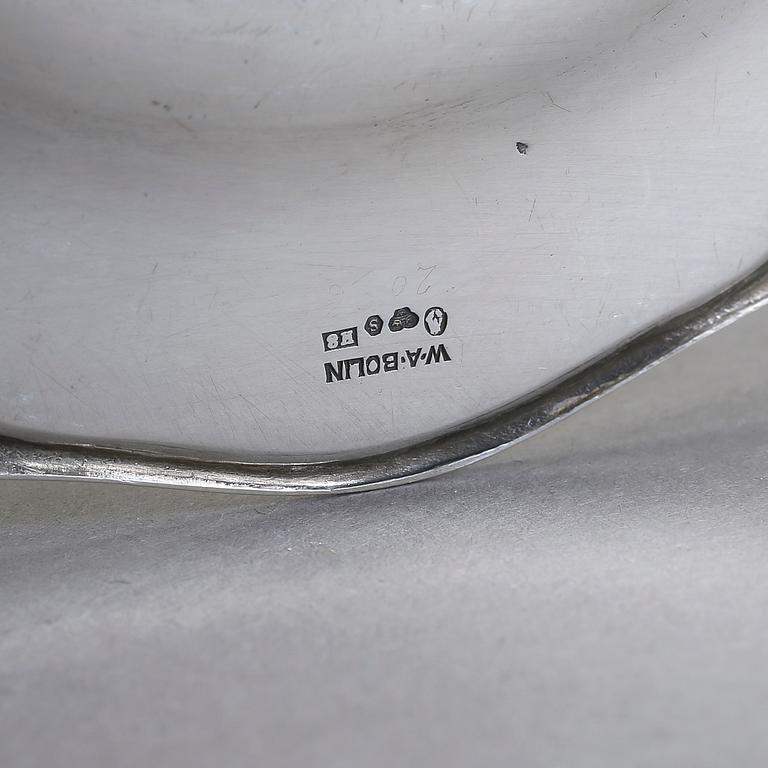 FAT, 8 st, silver och nysilver, W.A. Bolin, Stockholm, 1934-1937. Vikt silver ca 947 gram.