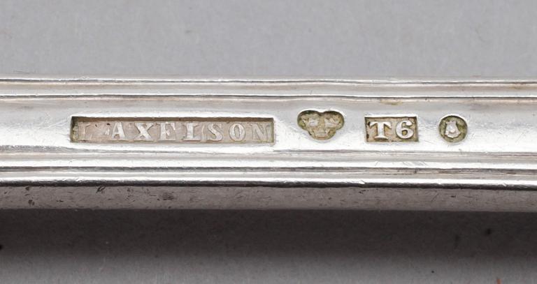 MATSKEDAR, 3 st, silver, olika, svenska stämplar, 1800-tal. Vikt ca 193 gram.