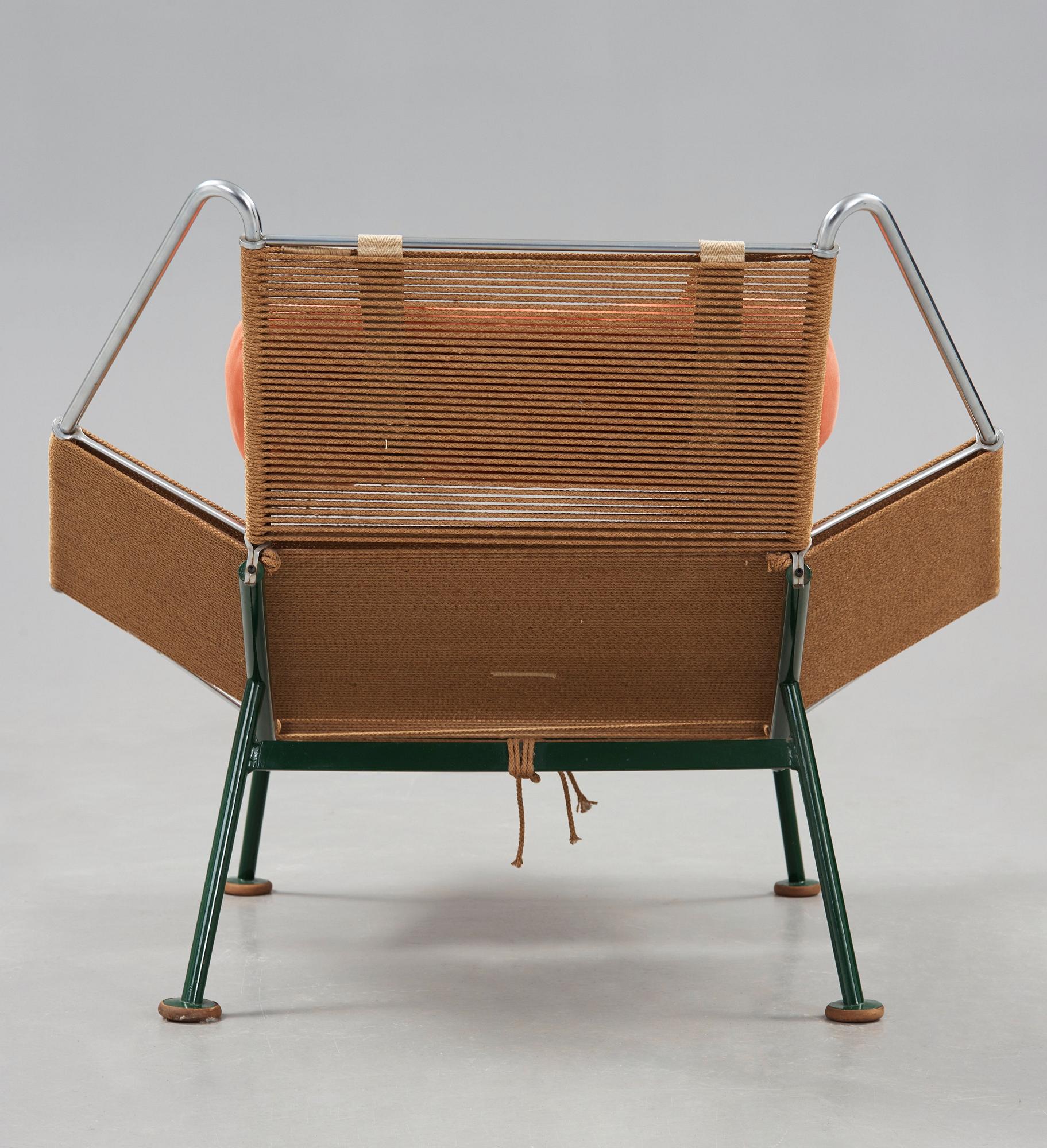 Hans J. Wegner, "Flag Halyard/Snørestolen", fåtölj, för Getama, Danmark.