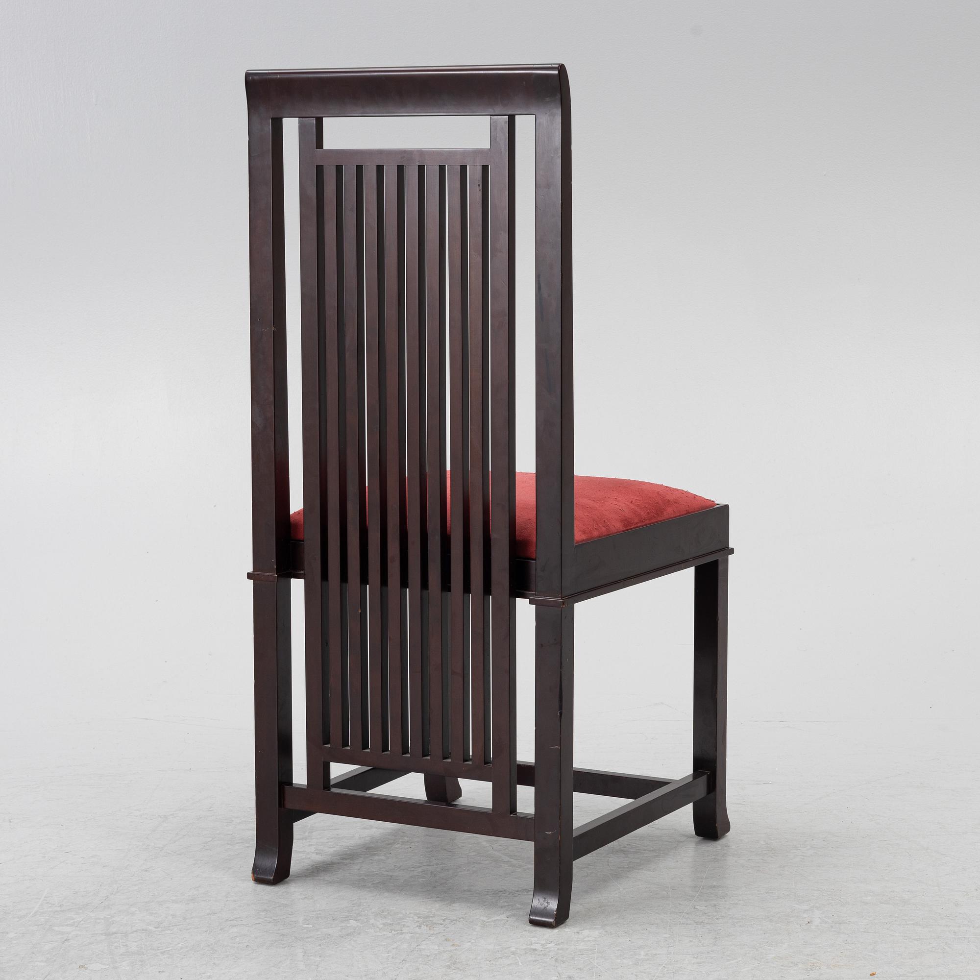 Frank Lloyd Wright, stol, "Coonley 2", Cassina, 1992.