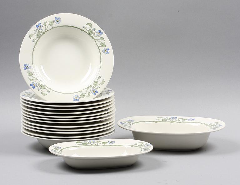 MATSERVIS, 47 delar. Porslin. Gustavsberg. "Viol".