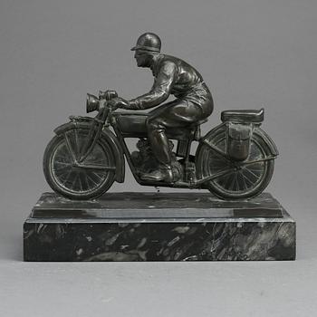 SKULPTUR, patinerad metall, 1900-tal.