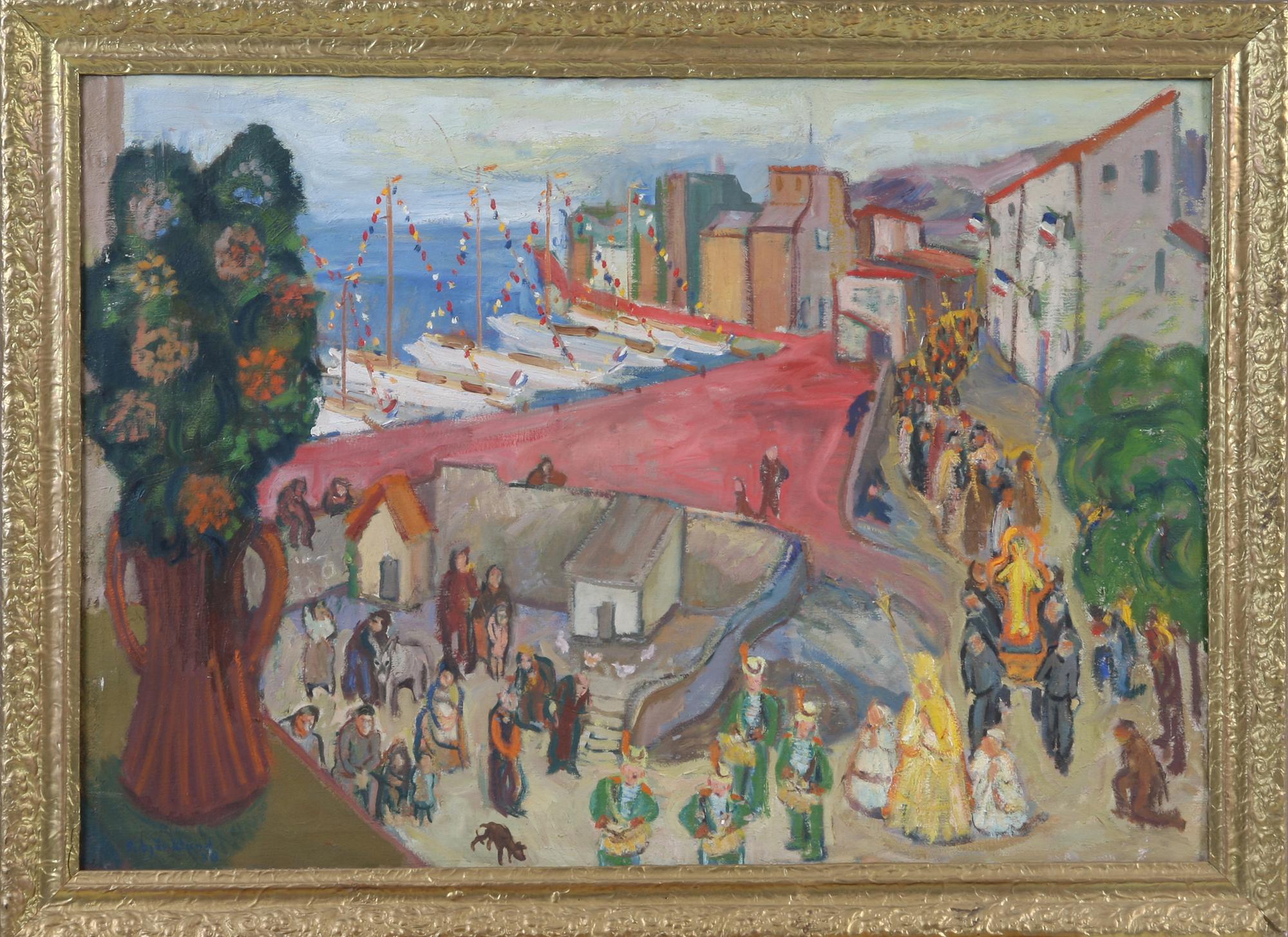 OKÄND KONSTNÄR, olja på duk, sign N Björklund.