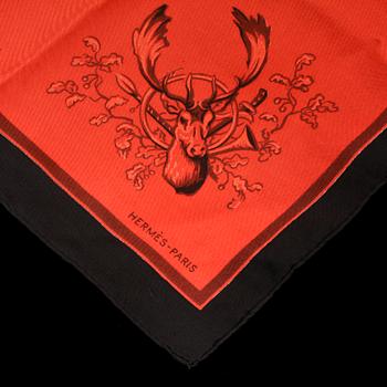 SCARF, siden, "Grande Venerie Royal", design Jean Charles Hallo, Hermès, Paris, formgiven 1956.