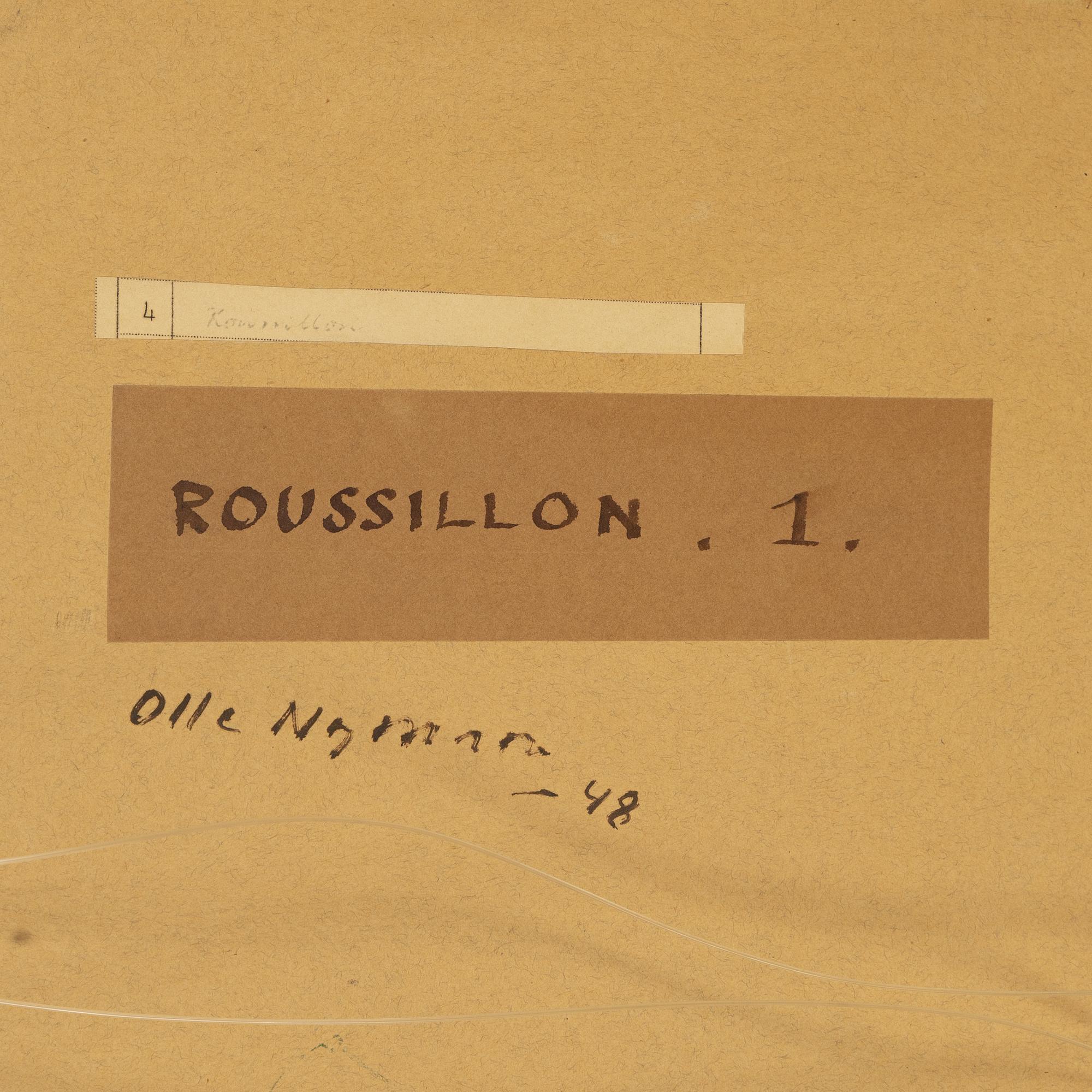 Olle Nyman, olja på pappannå, signerad och daterad -48.