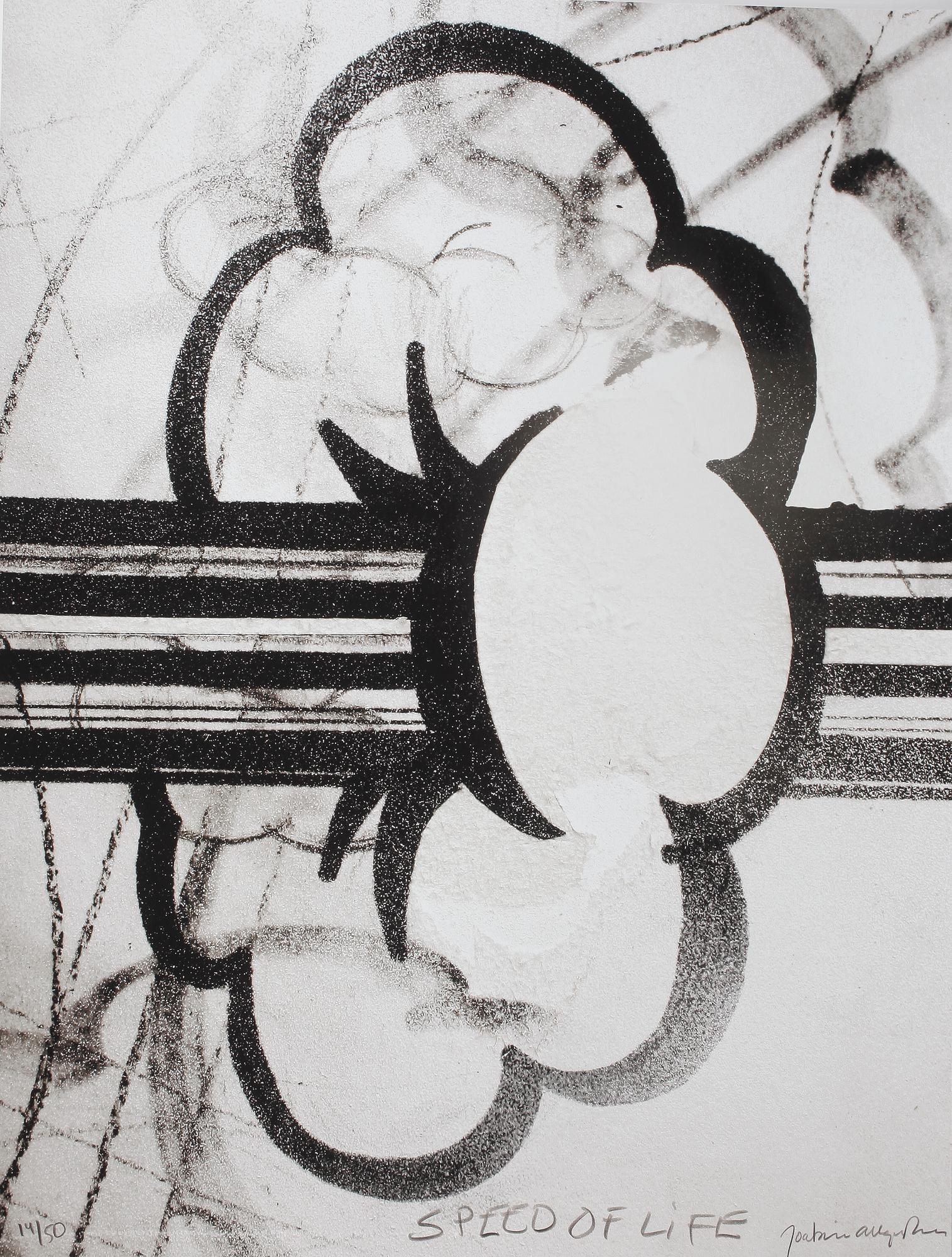 JOAKIM ALLGULANDER, serigrafi, "Speed of life" signerad och numrerad 14/50.