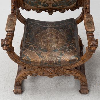 A pair of chairs, late 19th Century.