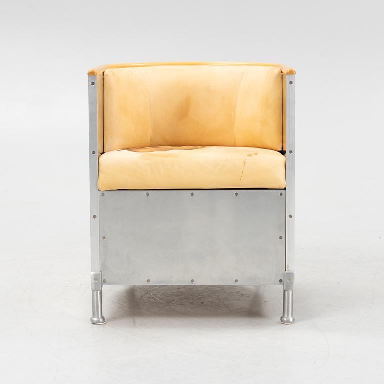 Mats Theselius, an 'Aluminium' armchair, Källemo, post-1990.