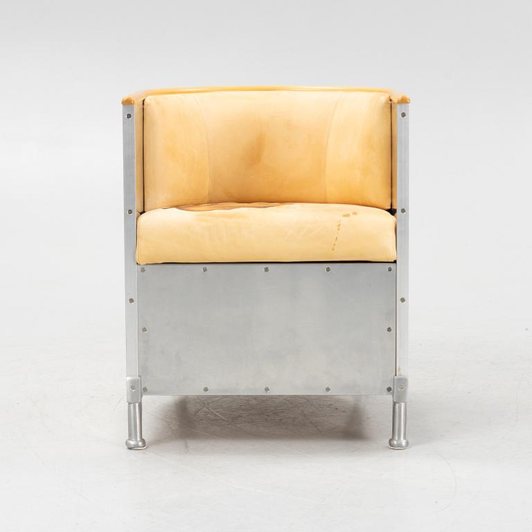 Mats Theselius, fåtölj, "Aluminium", Källemo, efter 1990.