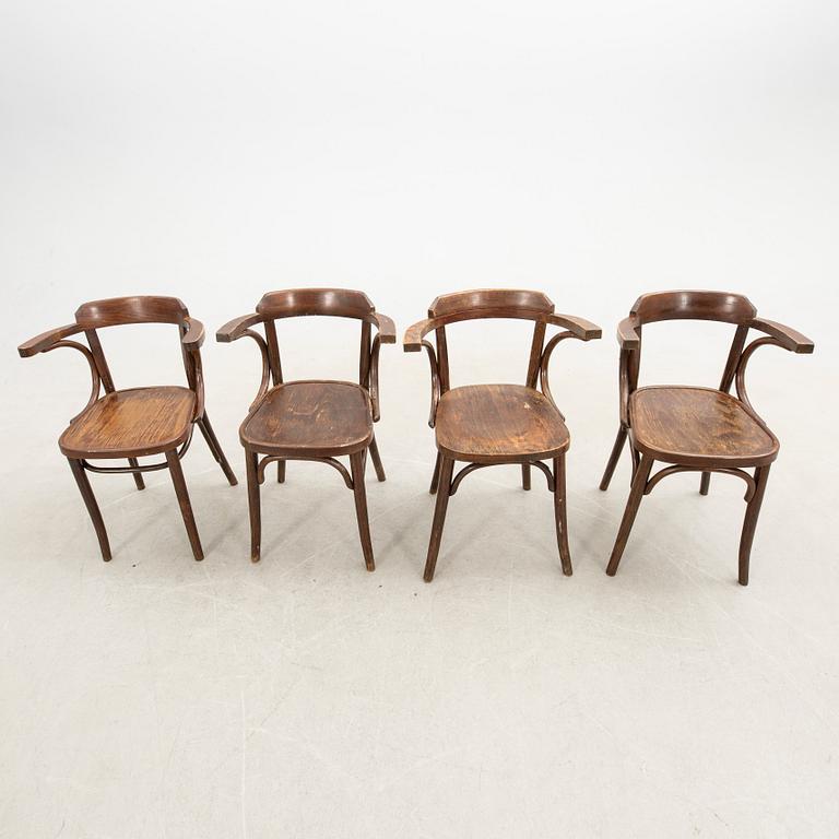 Armchairs 4 pcs, first half of the 20th century.