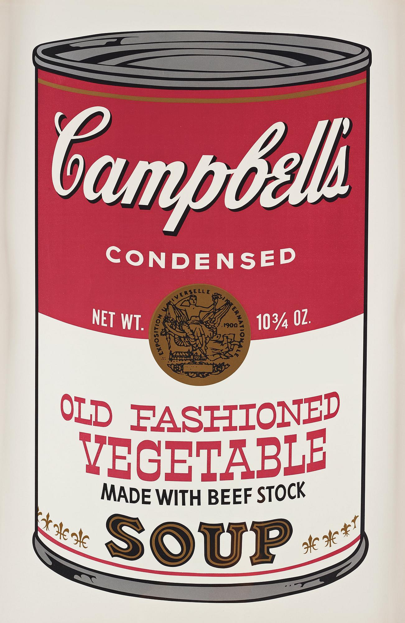 Andy Warhol, "Campbell's Soup II Old Fashioned Vegetable".