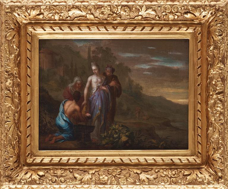 Arnold Houbraken, Pharaoh's daughter finding of Moses/Elijah, a pair.