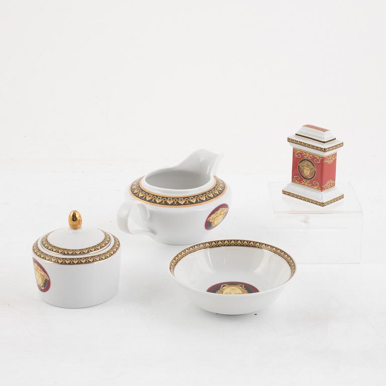 A 63-piece porcelain coffee and dinner service, "Medusa, Rosenthal for Versace.