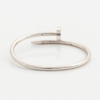 A Cartier "Juste en Clou" bracelet in 18K white gold.