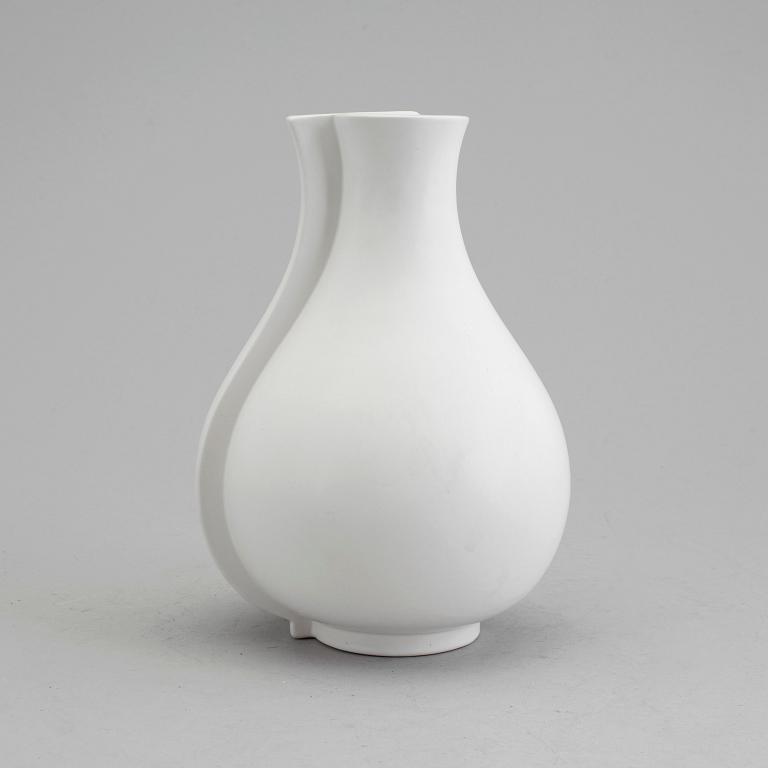 A  vas by WILHELM KÅGE,"Surrea" Carrara goods, Gustavsberg 1900th.