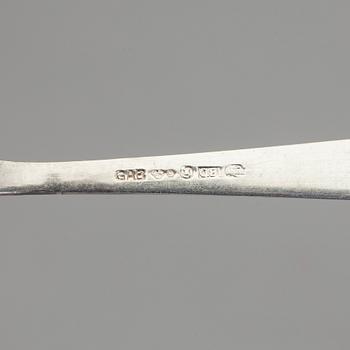 KAFFESKEDAR, 12 st, silver GAB, Stockholm 1941-1942. Total vikt ca 137 g.