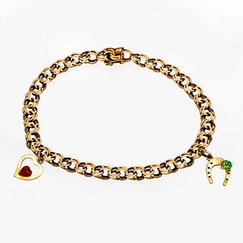 A 14K gold Bismarck bracelet.