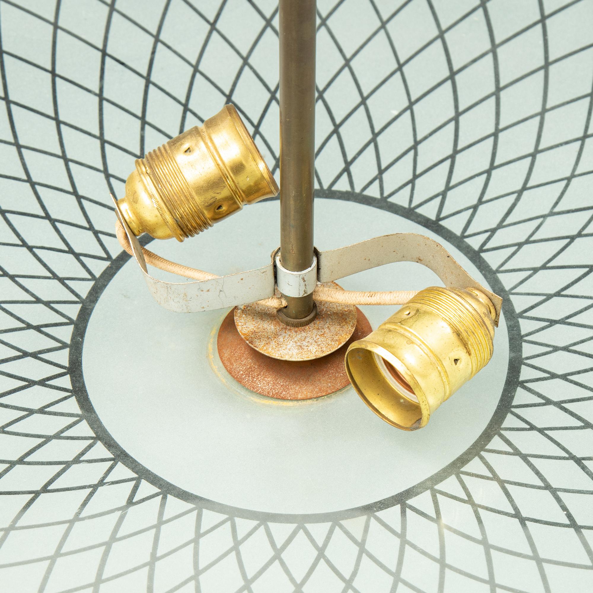 A ceiling lamp ca 1940's, possibly Orrefors.