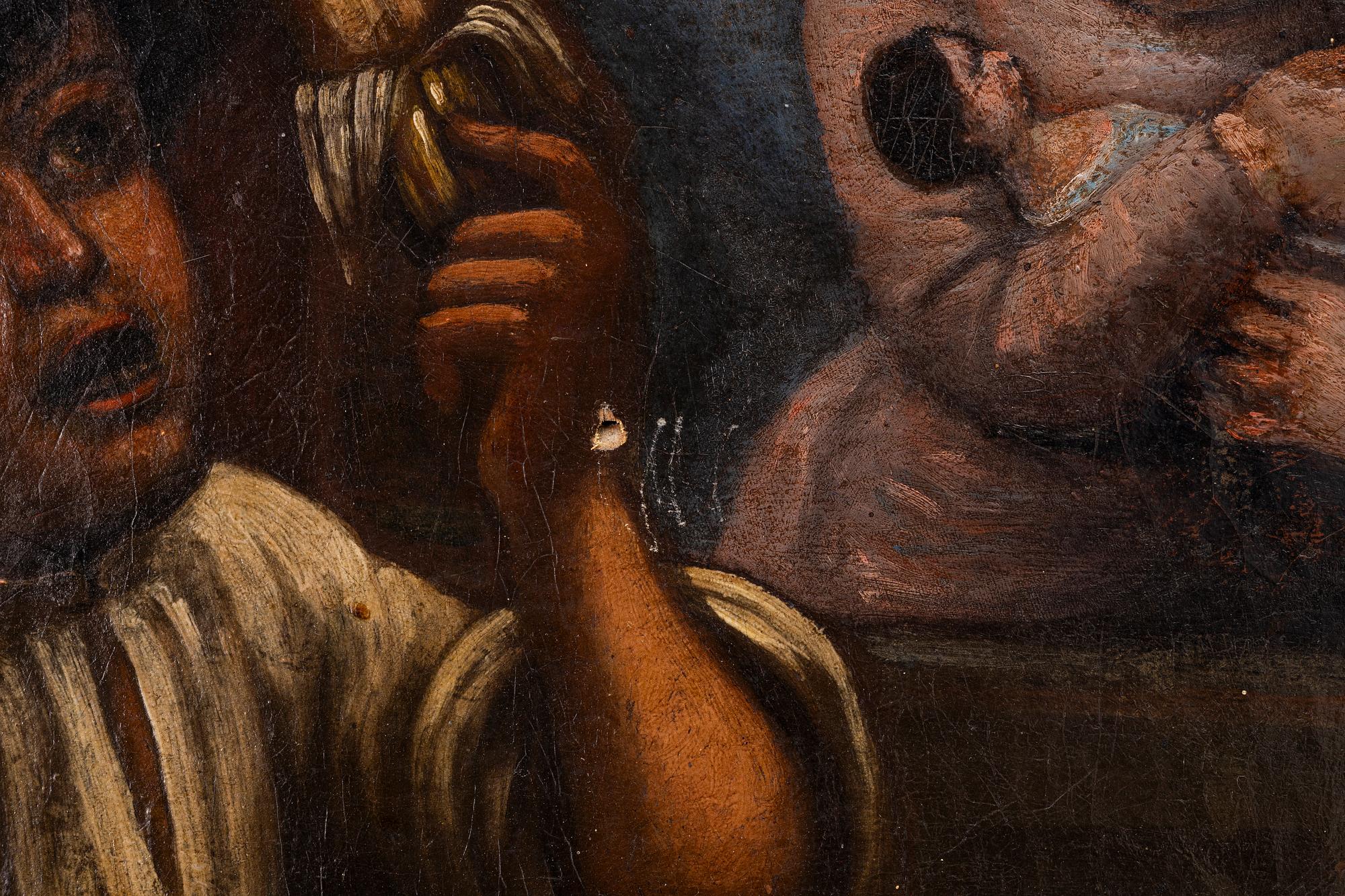 Spanish school, 18th century, Child with vegetables.