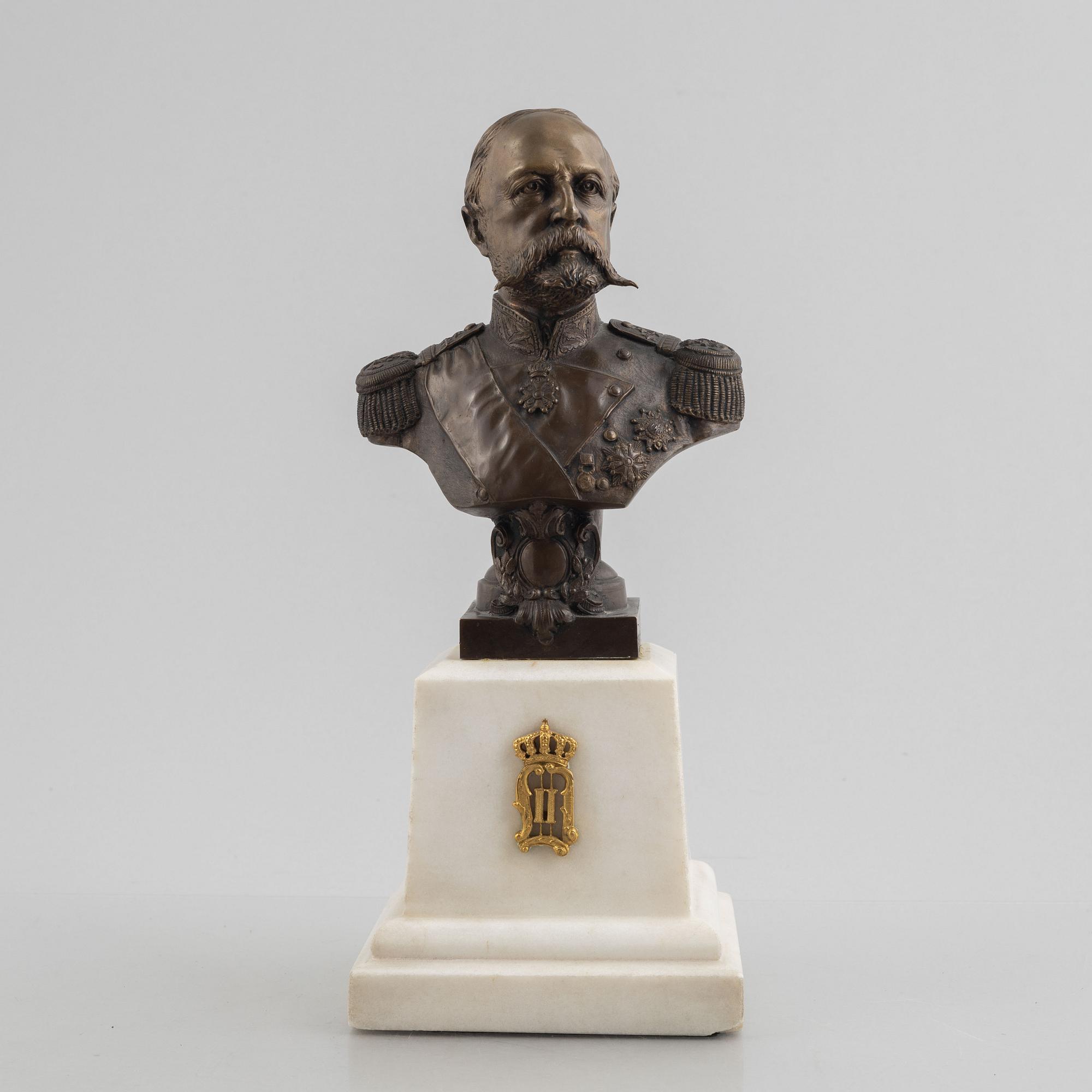 Bust depicting Oscar II.