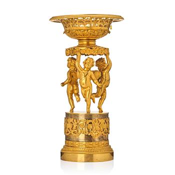 117. An Empire gilt bronze centerpiece, early 19th century.