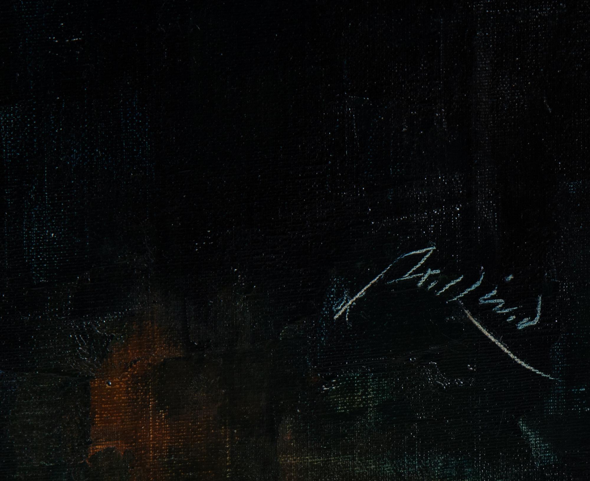 Axel Lind, olja på duk, signerad.