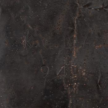 Bo Andersson, skulptur, koppar, signerad KGBA och daterad -94.