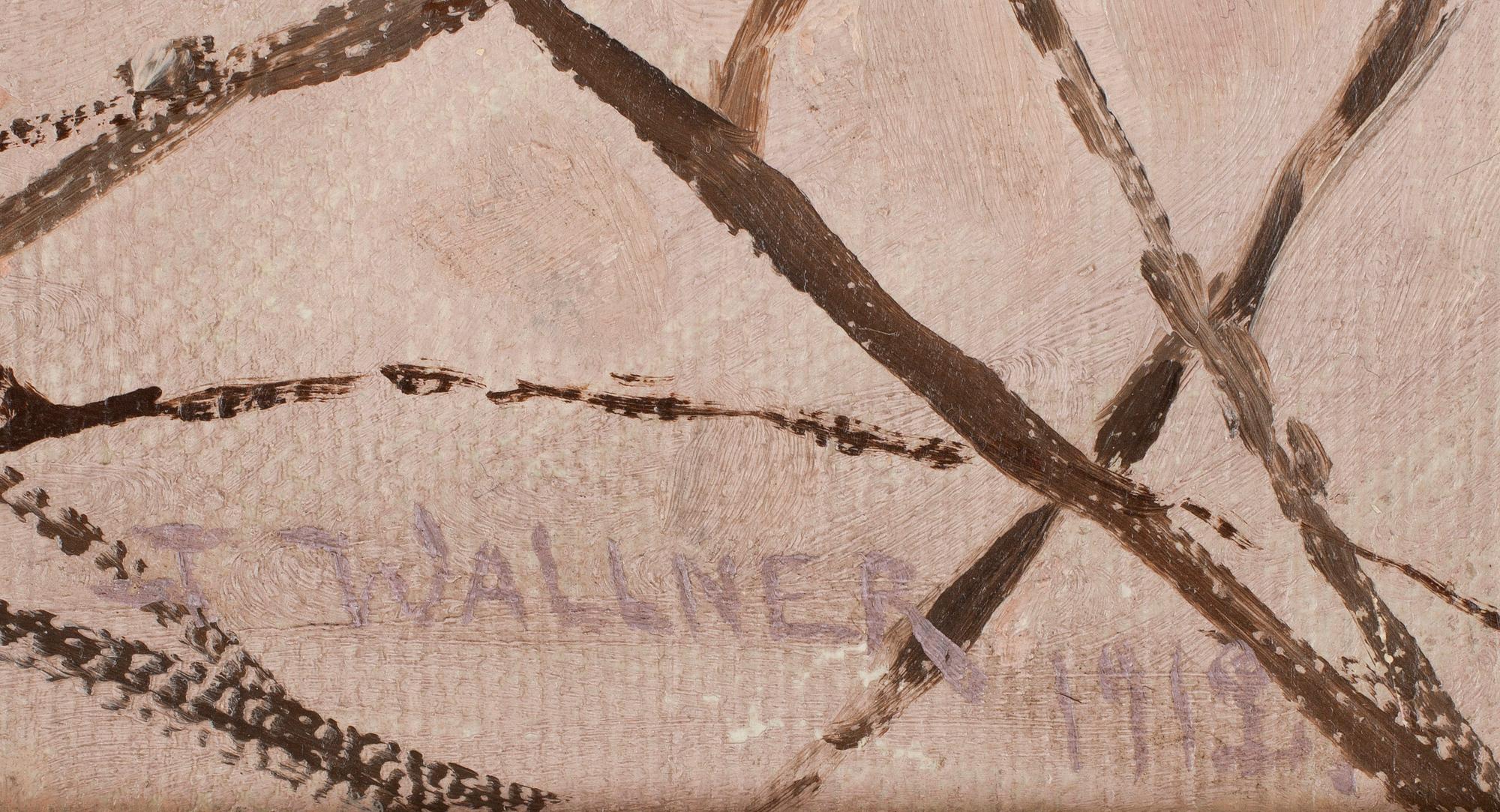 THURE WALLNER. Olja på duk. Sign T. Wallner och dat 1919.