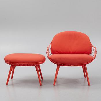 Jaime Hayon, a 'Piña' easy chair and ottoman, Magis, Italy.