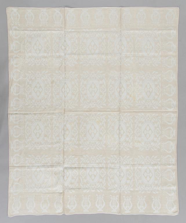 Dora Jung, A set of tablecloths and napkins, Tampella Oy and Klässbols Linneväveri Ab, second half of 20th century.