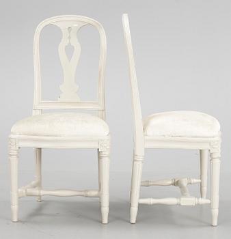 STOLAR, ett par, "Hallunda", ur IKEA:s 1700-tals serie, sent 1900-tal.