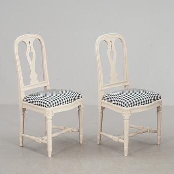 STOLAR, ett par, gustaviansk stil, "Hallunda", IKEAs 1700-talsserie. Sent 1900-tal.