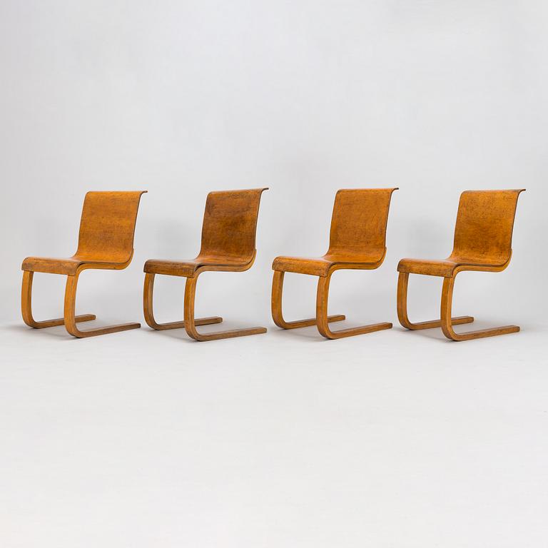 Alvar Aalto, four 1930's '22' chairs for  O.Y. Huonekalu-ja Rakennustyötehdas A.B.