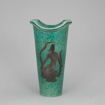 VAS, stengods, "Argenta", Wilhelm Kåge, Gustavsberg,