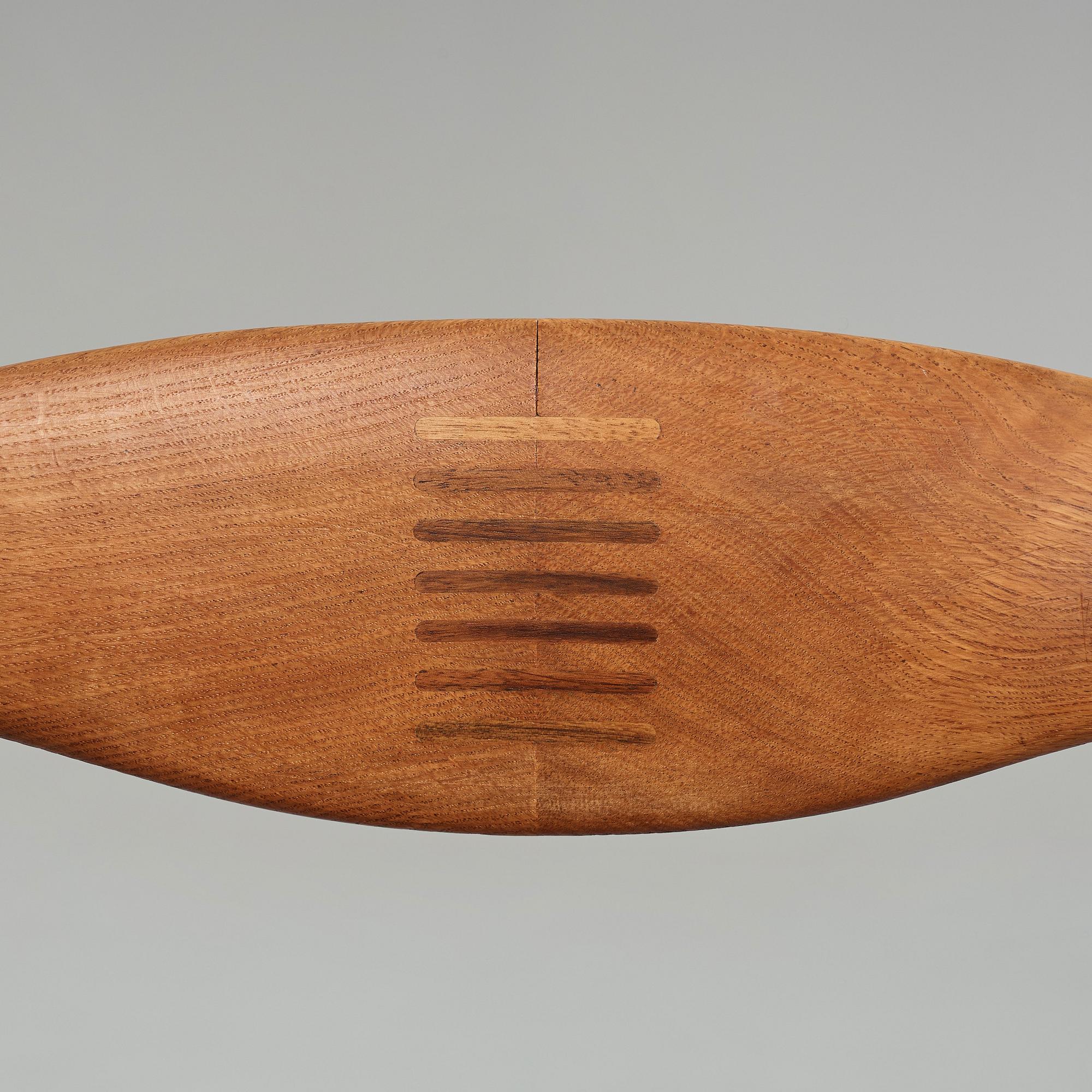 HANS J WEGNER, stol, "Cowhorn chair", en tidig version av "JH 505" för Johannes Hansen, 1950-tal.