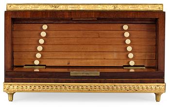 A Swedish Royal Gustavian Medaillier by the cabinet-maker Georg Haupt, signed and dated 1780.