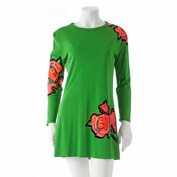 777. LOUIS VUITTON, two pairs of tank tops and a long sleeved top with roses decor by Stephen Sprouse, limited edition 2009.