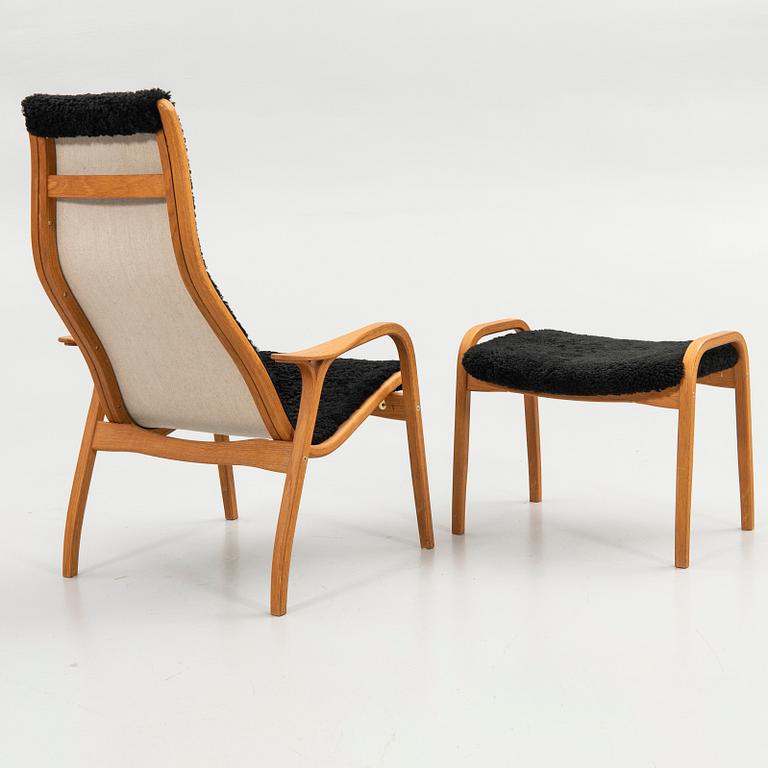 Yngve Ekström, armchair with footstool, "Lamino", Swedese, 2007.