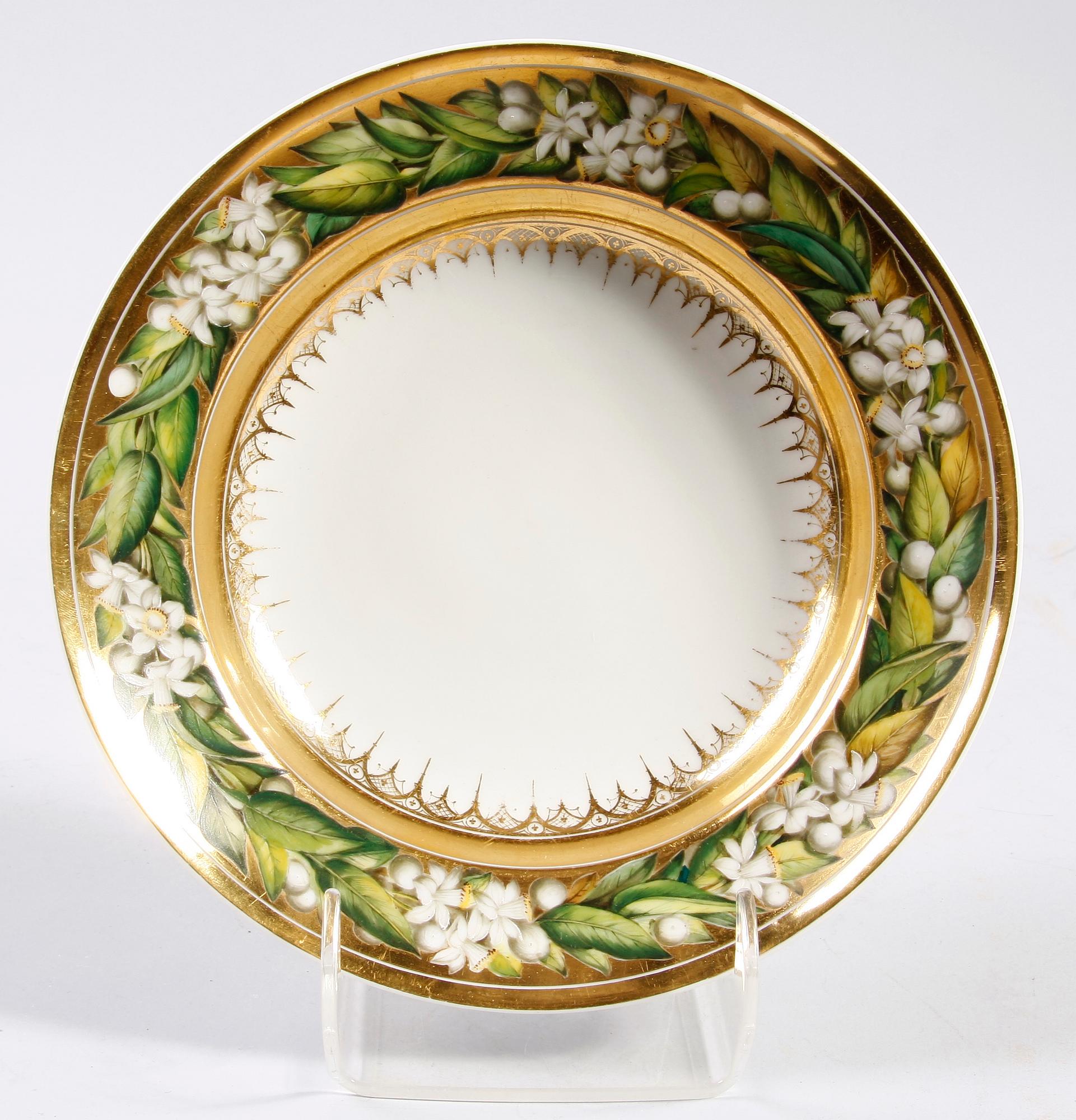 TALLRIK, Frankrike. 1800-tal.