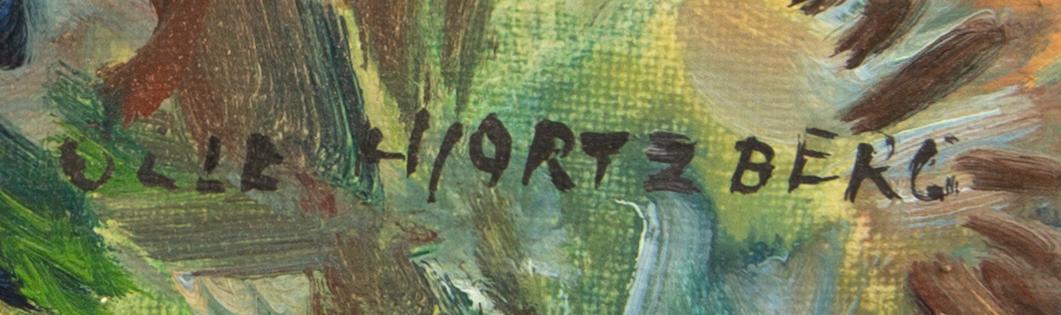 Olle Hjortzberg, olja på duk, signerad.