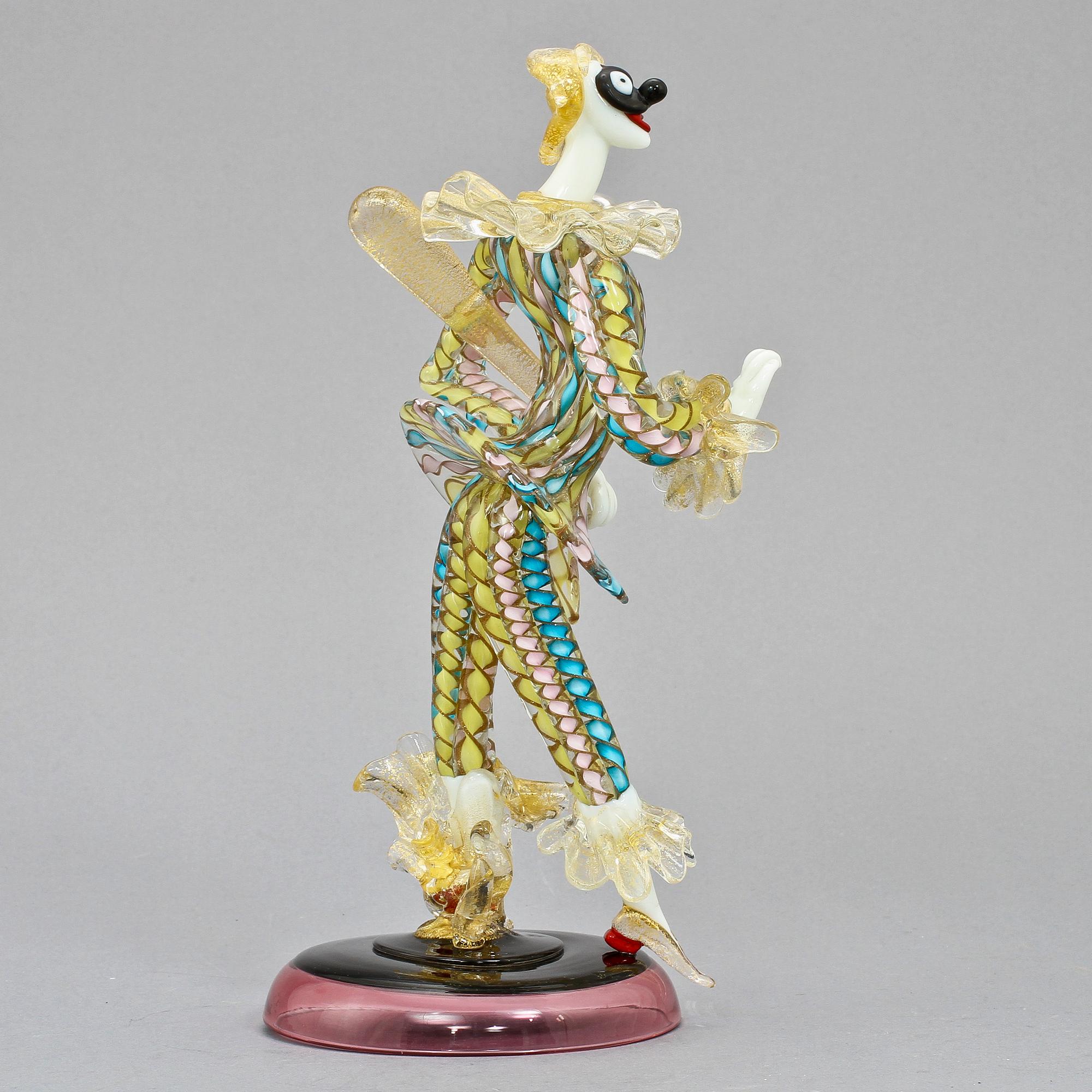 FIGURIN, glas, Seguso, Murano, Italien, 1900-talets andra hälft.