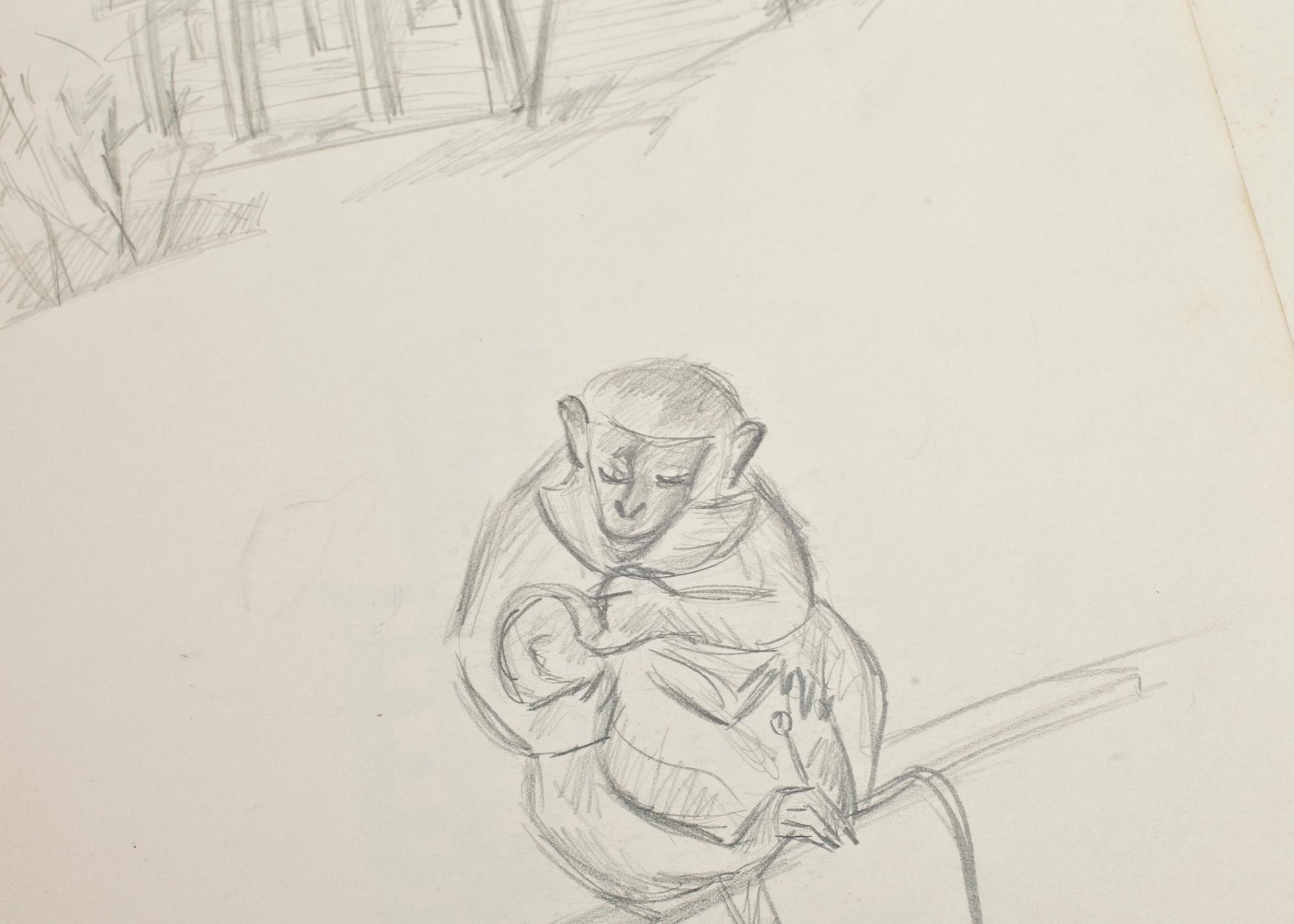 MAX GOLDSTEIN, dräktskisser, ca 100 st, delvis sign o dat.