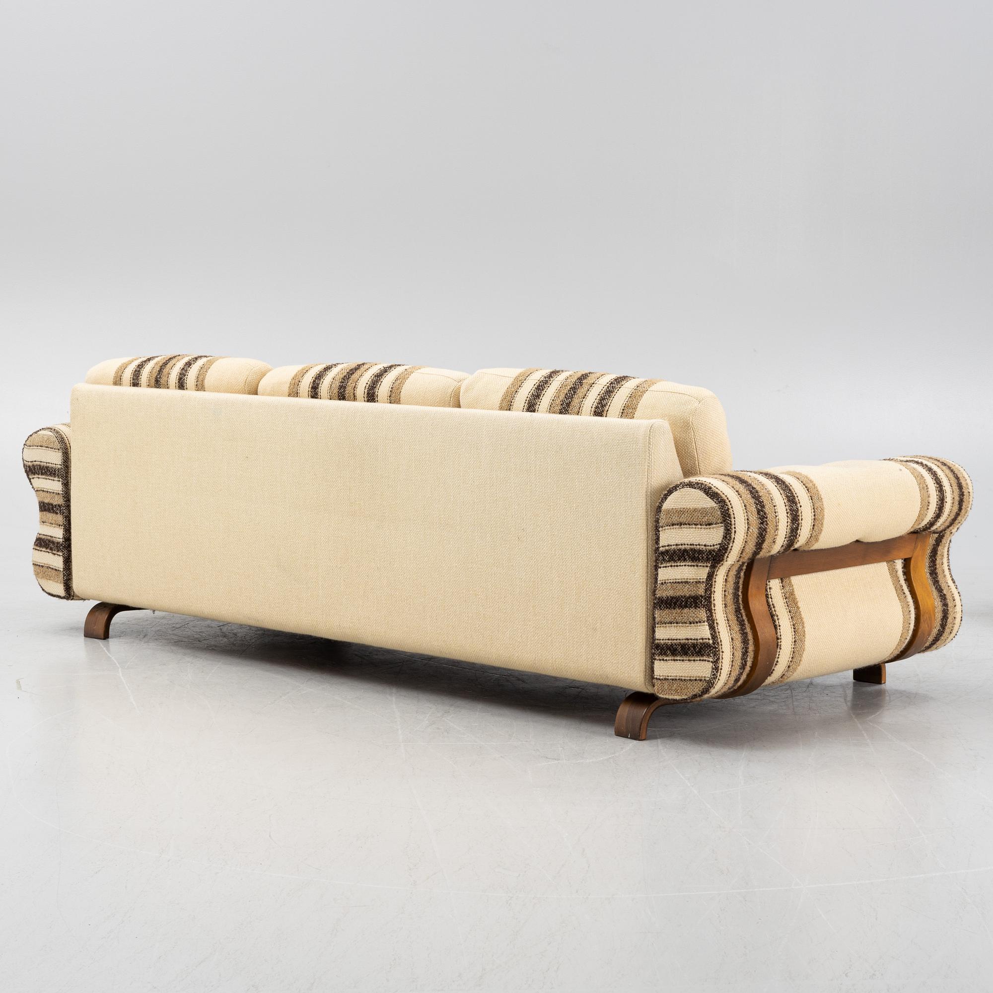 Soffa samt fåtölj, 1970-tal.