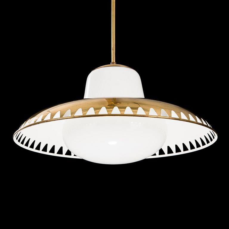 A mid 20th century pendant light for Stockmann Orno, Finland.