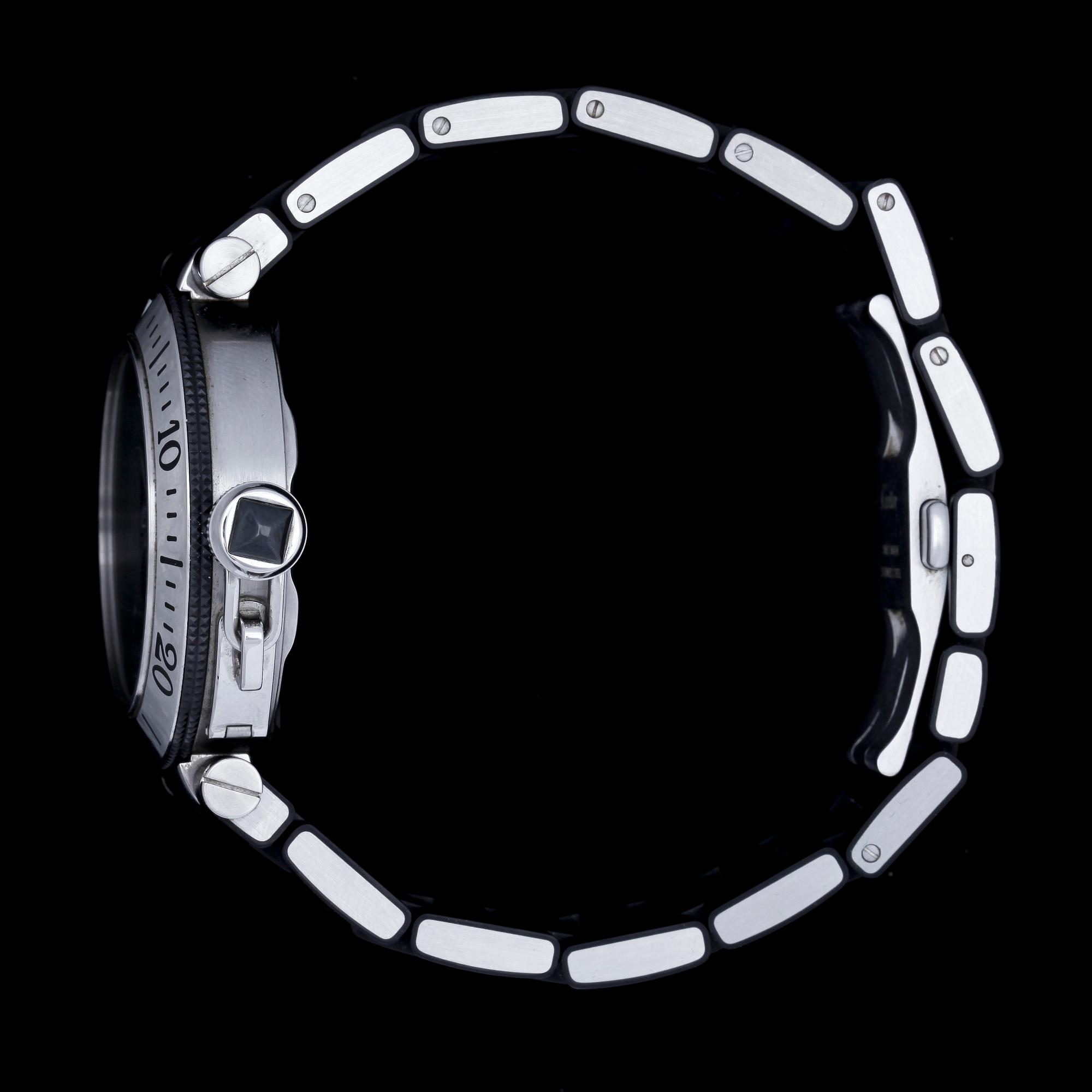 CARTIER, Pasha, automatisk, stål, ca 2005.
